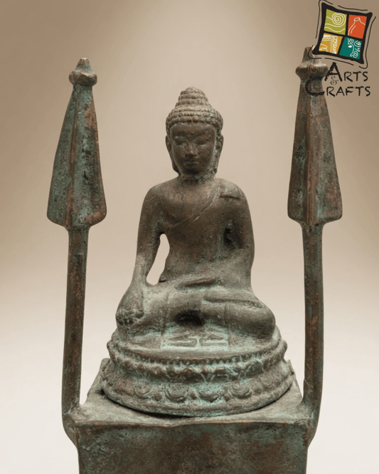 Bronze set of Borobudur Buddhas statues