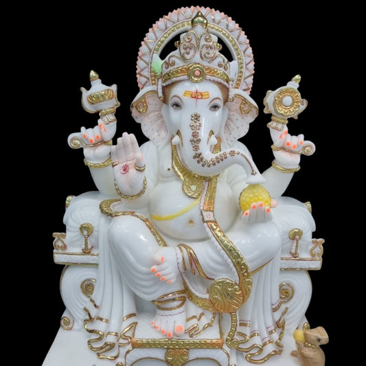 Divine Cultured Marble Deity Collection – Ganesh