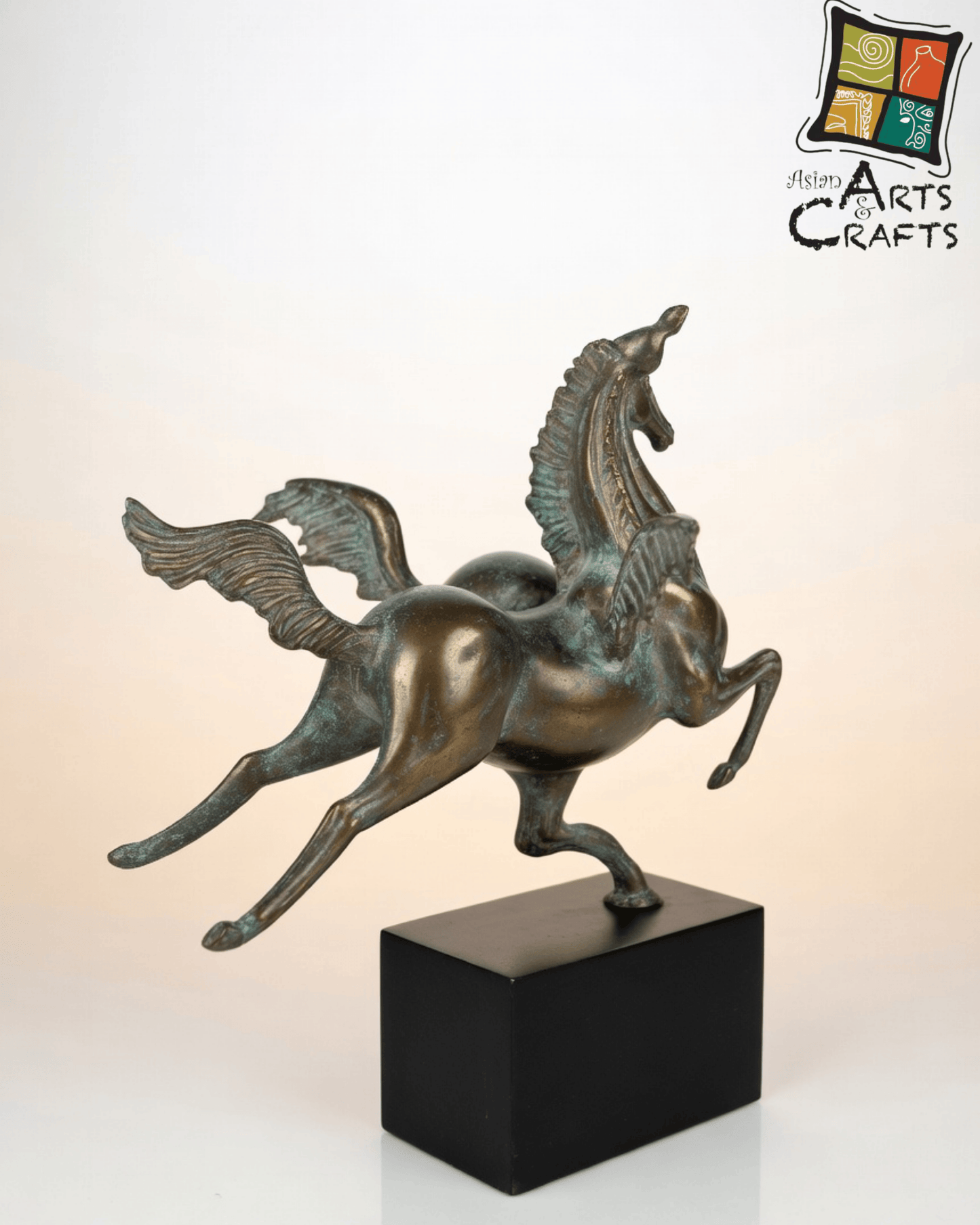 Bronze 2 horses on base