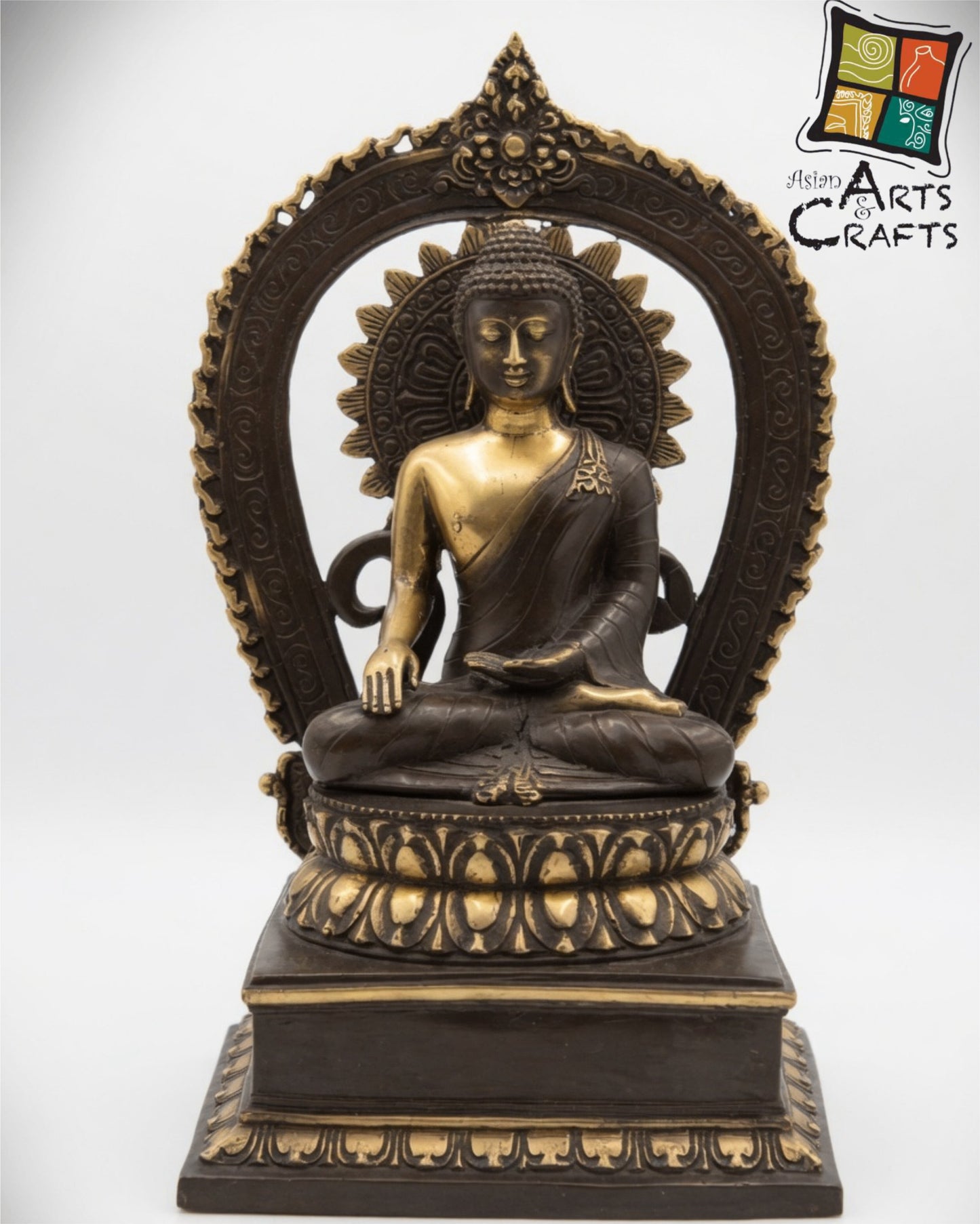 Bronze Buddha on base