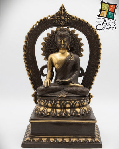 Bronze Buddha on base
