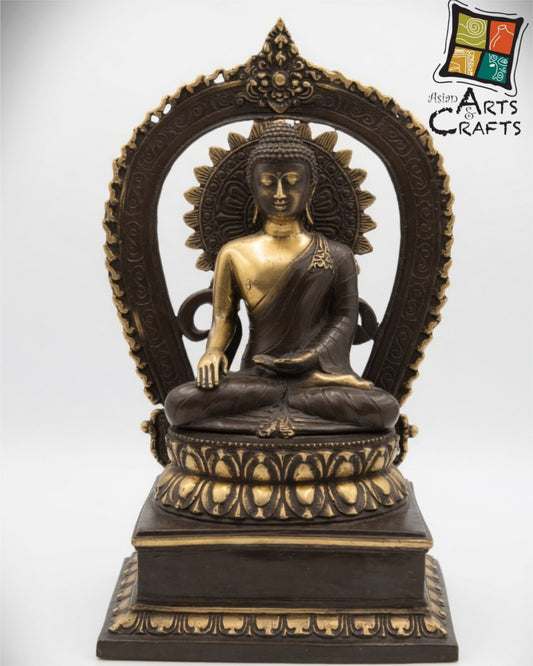Bronze Buddha on base