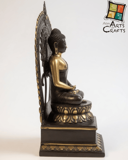 Bronze Buddha on base