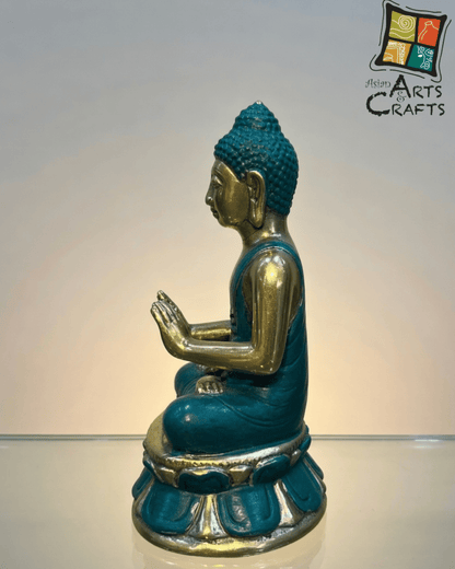 Bronze Golden Green Blessing Buddha