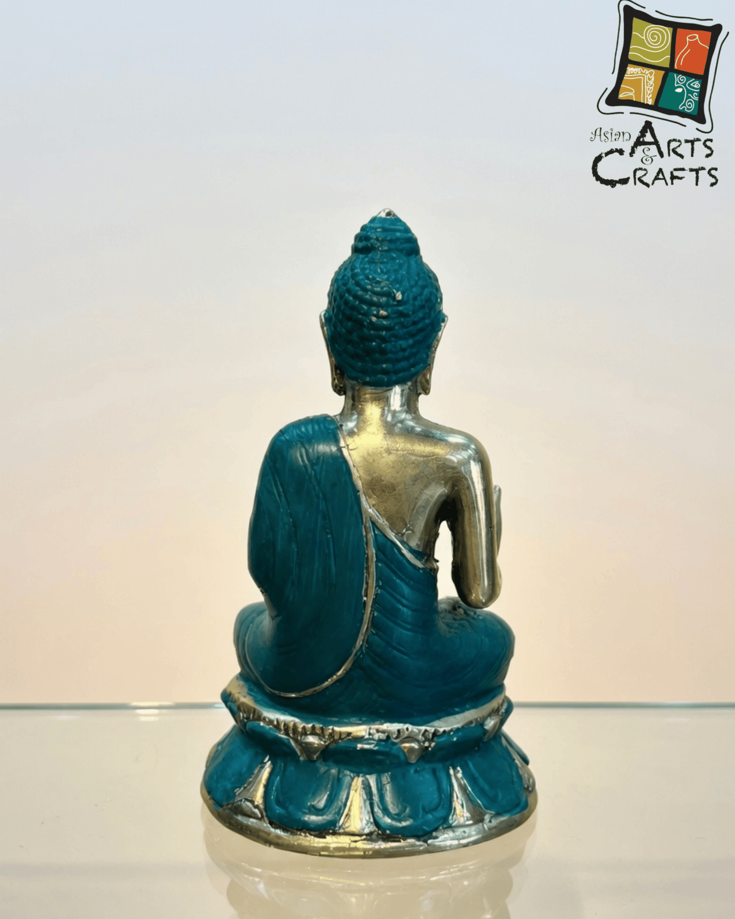 Bronze Golden Green Blessing Buddha
