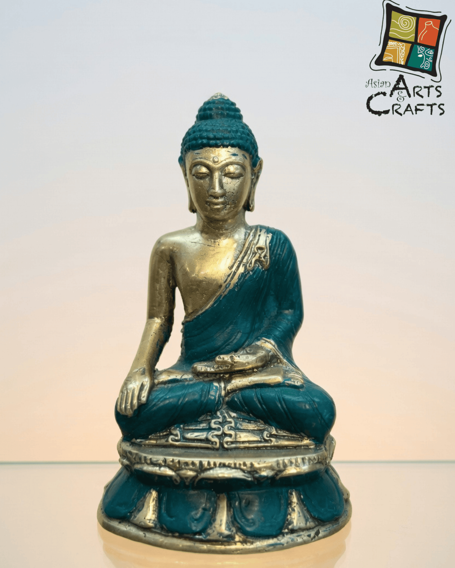 Bronze Golden Green Buddha small