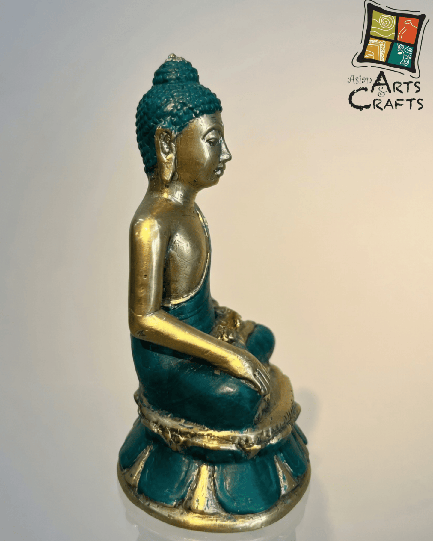 Bronze Golden Green Buddha small