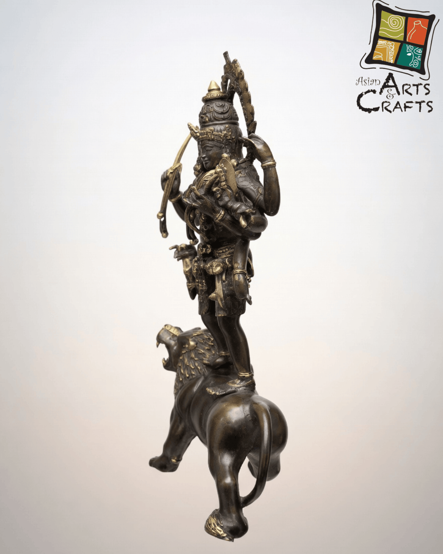 Bronze Kali on Lion