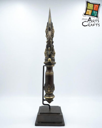 Bronze Trishula on Base