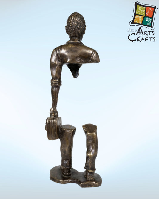 Bronze Surreal walking man