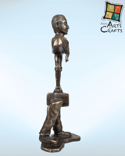Bronze Surreal walking man