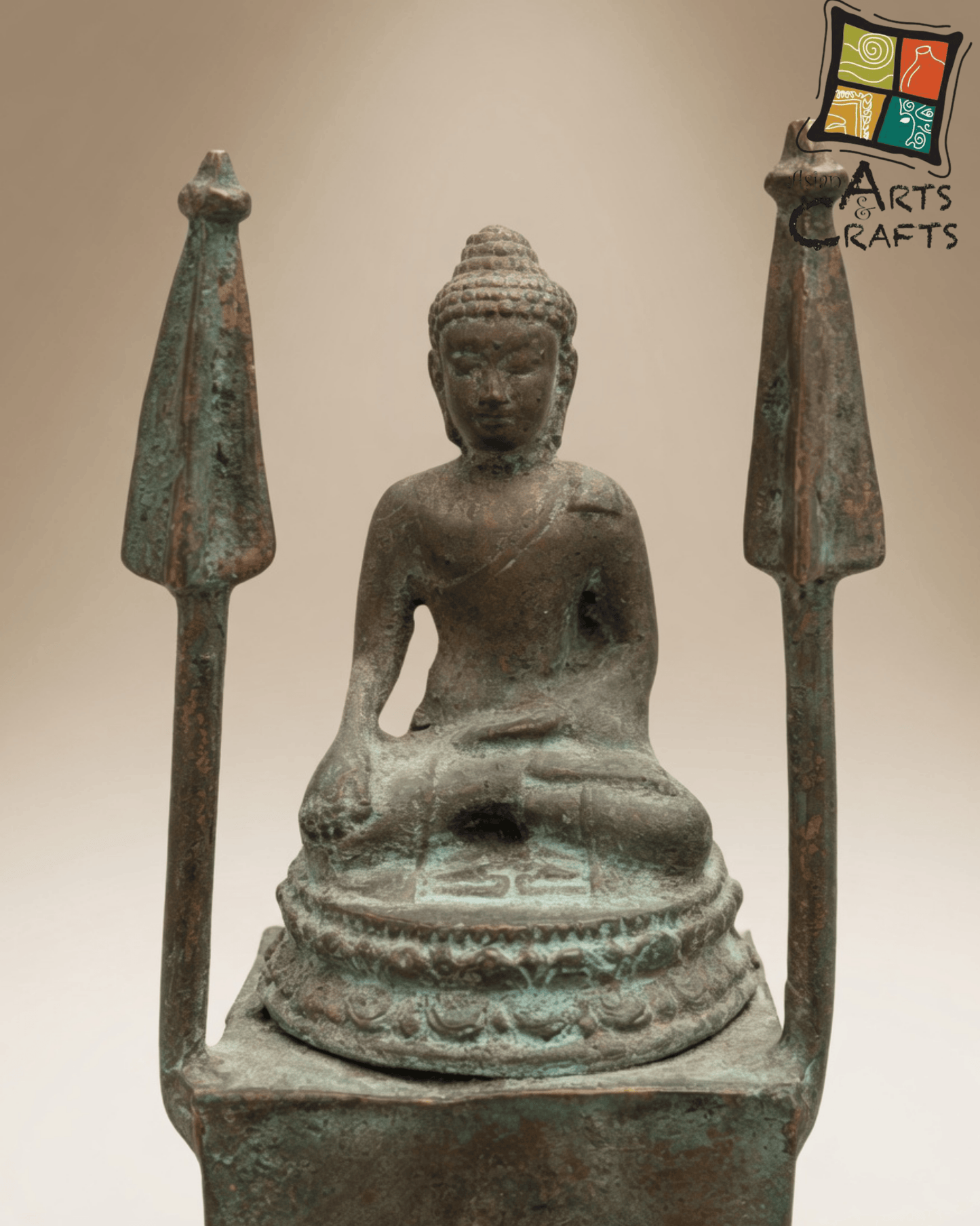 Bronze set of Borobudur Buddhas statues