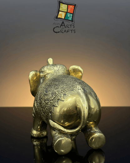 Bronze sitting Elephant