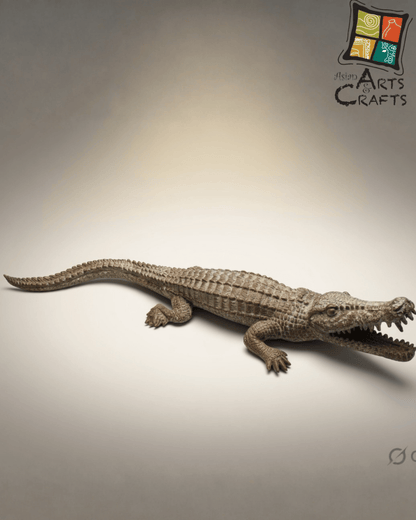 Brown Antique Finishing Alligator