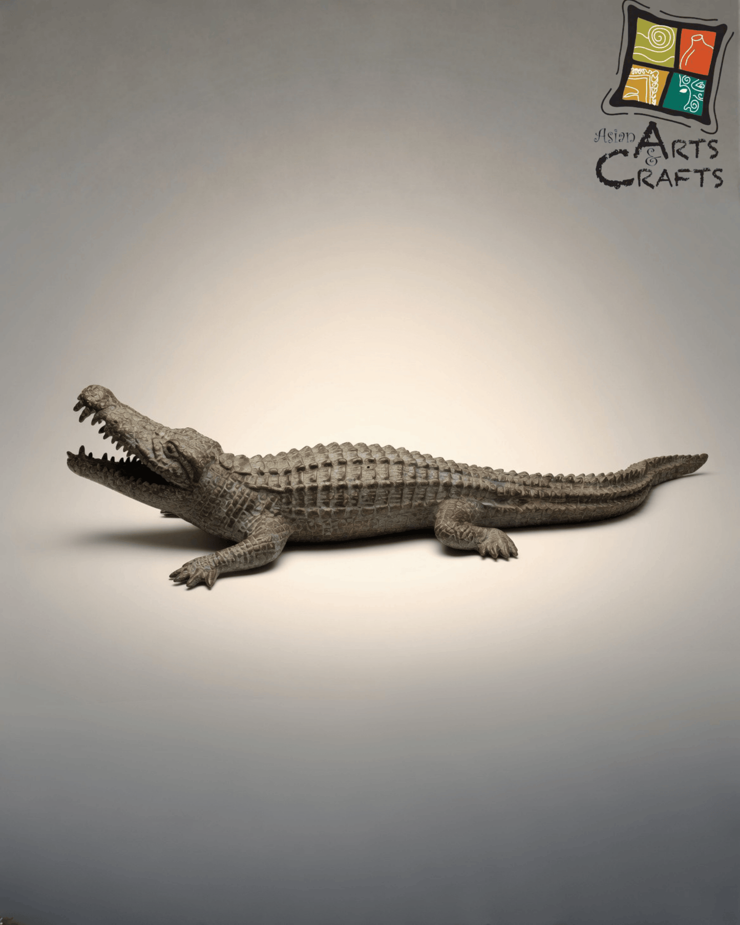 Brown Antique Finishing Alligator