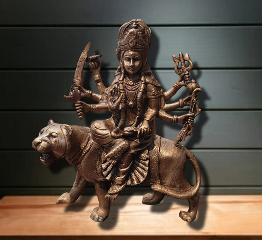 Divine Brass Durga Idol