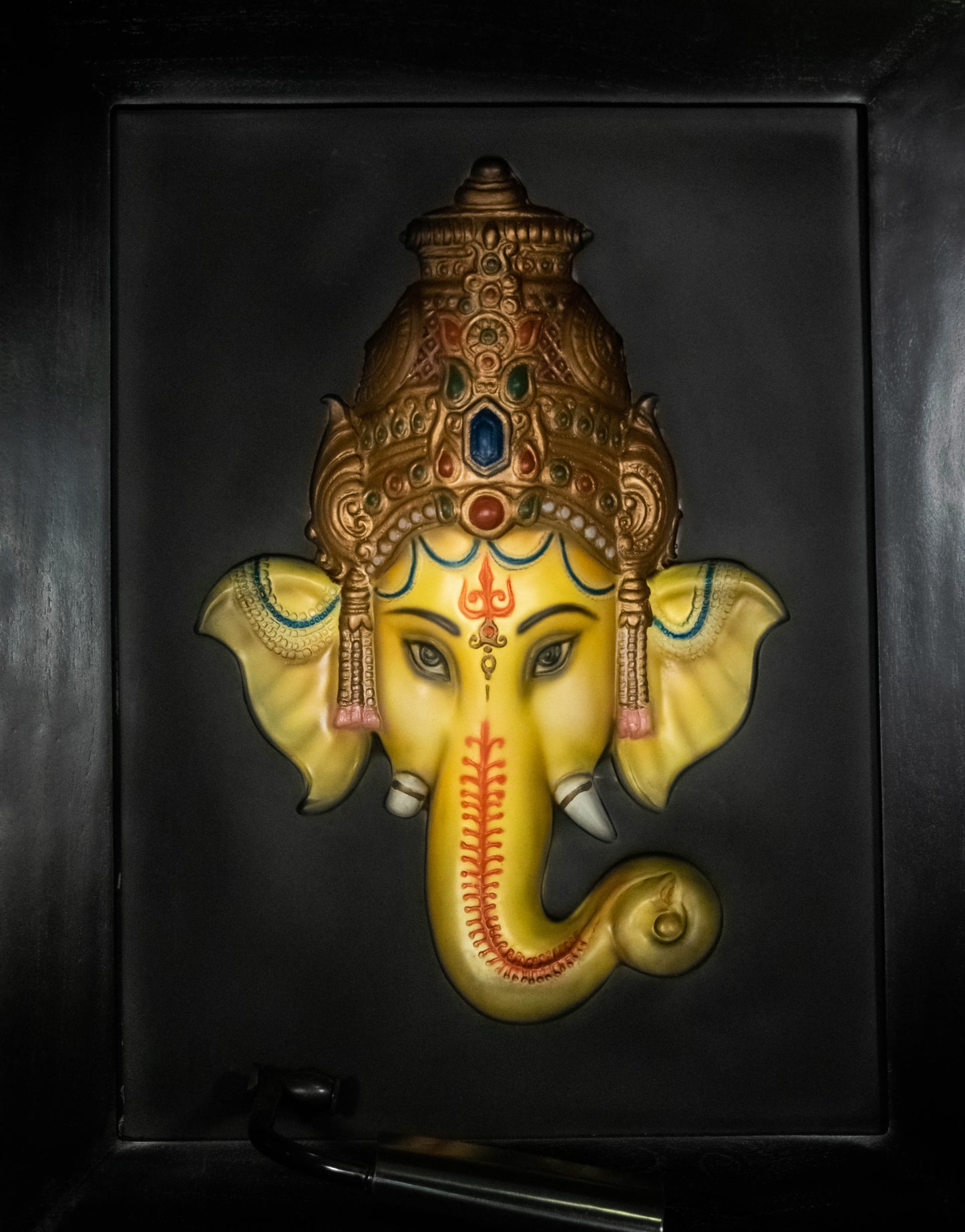 Ganesh Head Photo Frame Colour