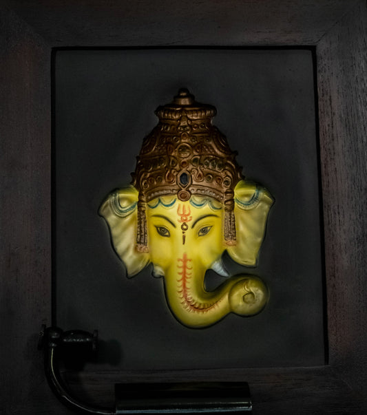 Ganesh Head Photo Frame Colour