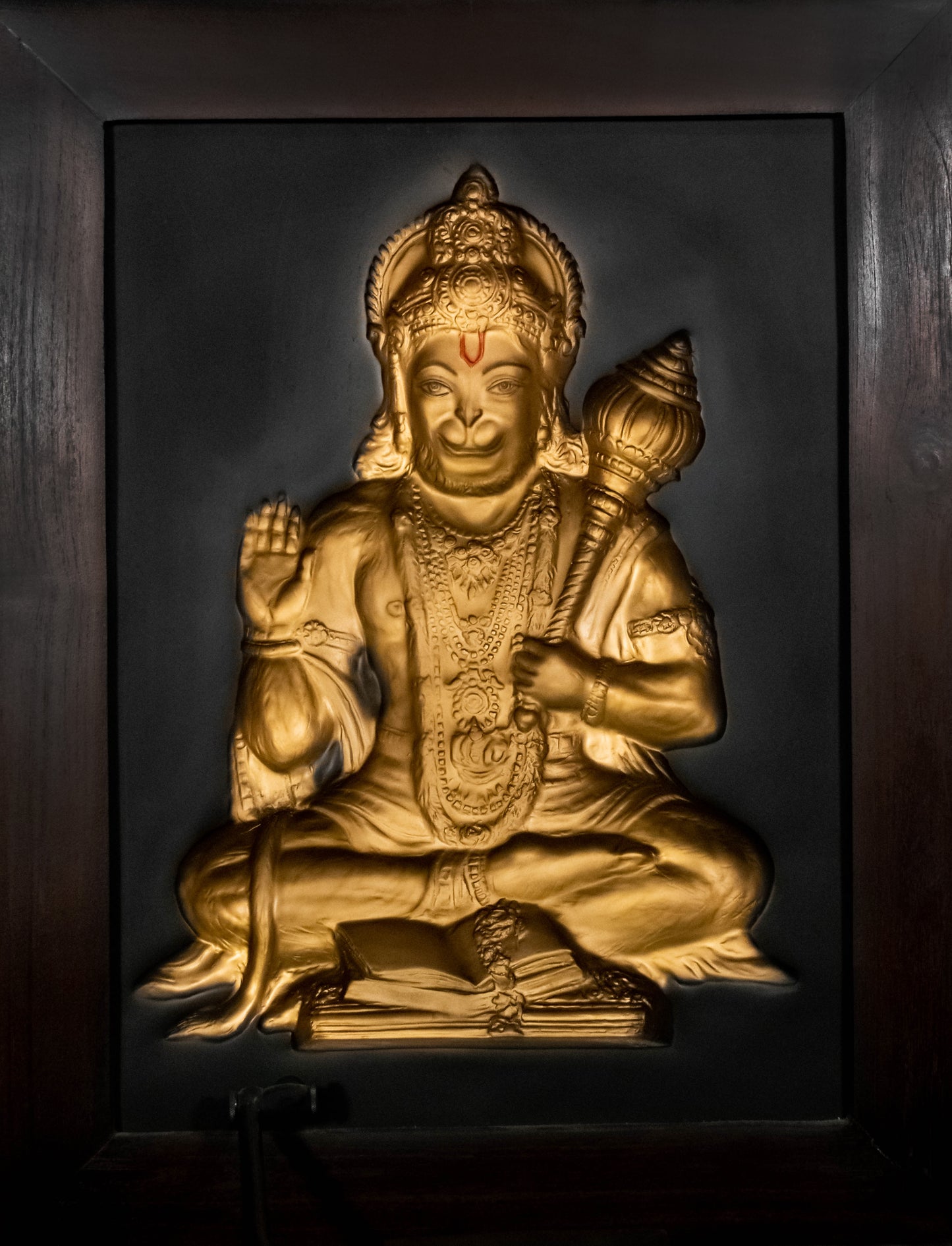 Lord Hanuman 3D Wall Art Frame