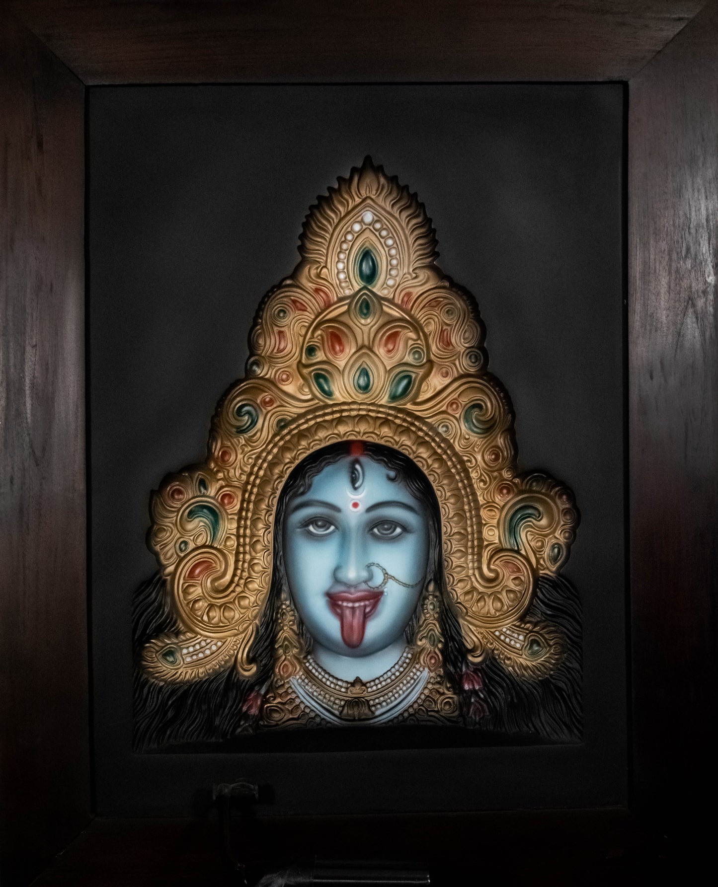 Divine Fury &amp; Grace: Lord KaliMa 3D Relief Photo Frame