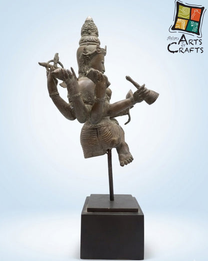 Bronze Parvati Statue on Base