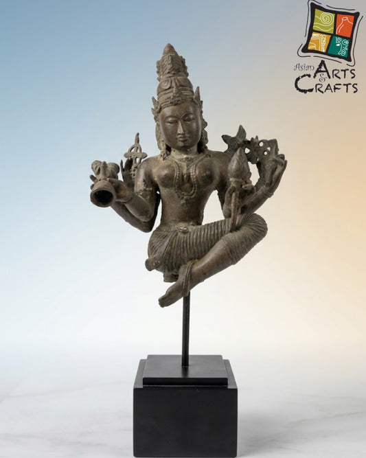 Bronze Parvati Statue on Base