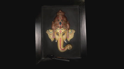 Ganesh Head Photo Frame Colour