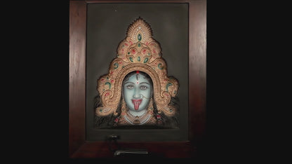 Divine Fury &amp; Grace: Lord KaliMa 3D Relief Photo Frame