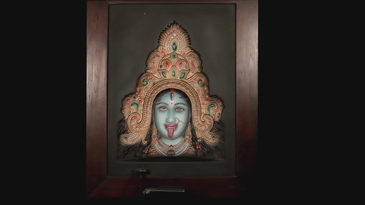 Divine Fury &amp; Grace: Lord KaliMa 3D Relief Photo Frame